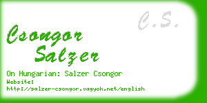 csongor salzer business card